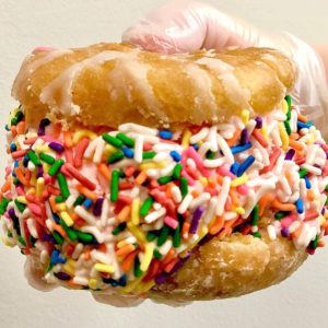 Donut Ice Cream Sandwiches